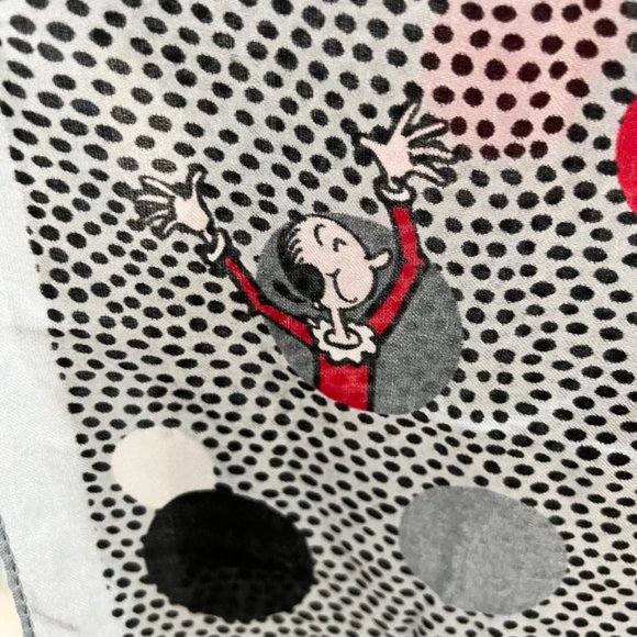 Moschino Boutique Popeye and Olive Polkadot Modal Cashmere Blend Soft Scarf - Picture 2 of 8